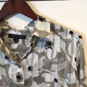 Banana Republic floral blouse